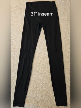 Black Size 6 Lululemom Leggings